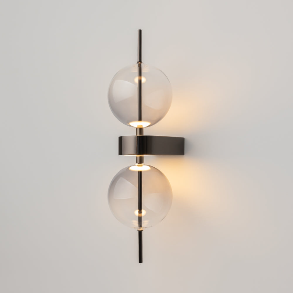 Double Moon Wall Lamp black