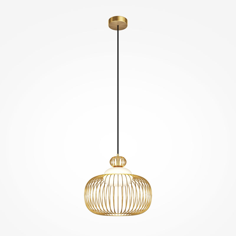 Gold levitation pendant light