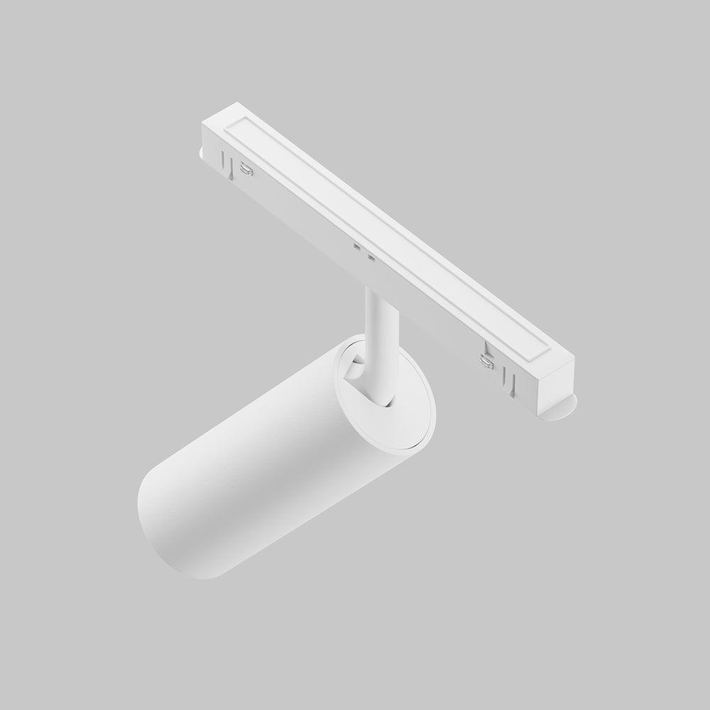 Vue détaillée du rail et de l'adaptateur du spot, rendu 3D