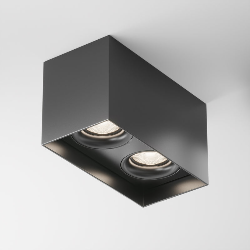 Slim black ceiling light