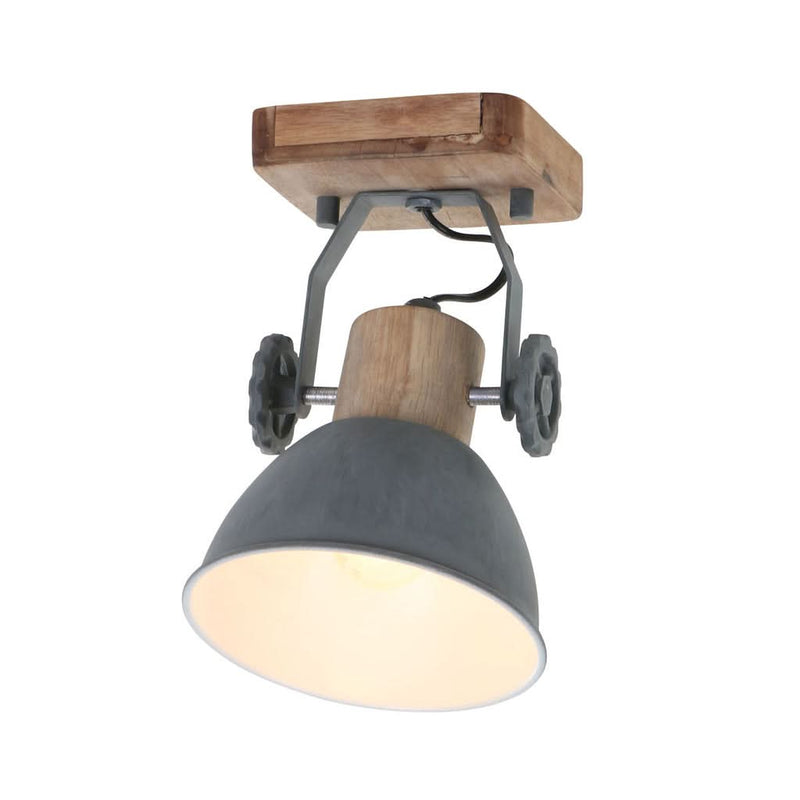 Gearwood Grey Industrial Ceiling Light