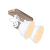 White Industrial Swivel Ceiling Light