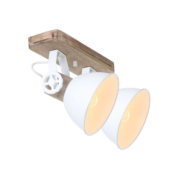 White Industrial Swivel Ceiling Light