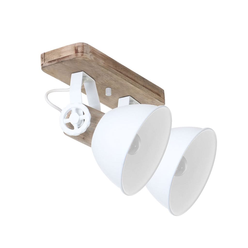 White Industrial Swivel Ceiling Light