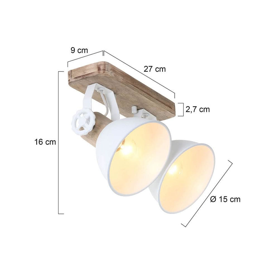 Plafonnier Gearwood 7969W Blanc | Designix - - https://designix.fr