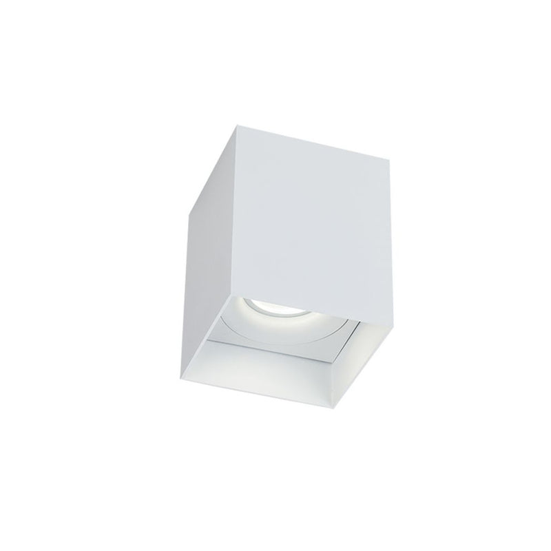 Plafonnier carre ZAMBELIS GU10 DESIGN Blanc Sable S151