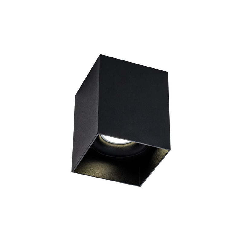 Plafonnier carre ZAMBELIS GU10 DESIGN Noir Sable S152