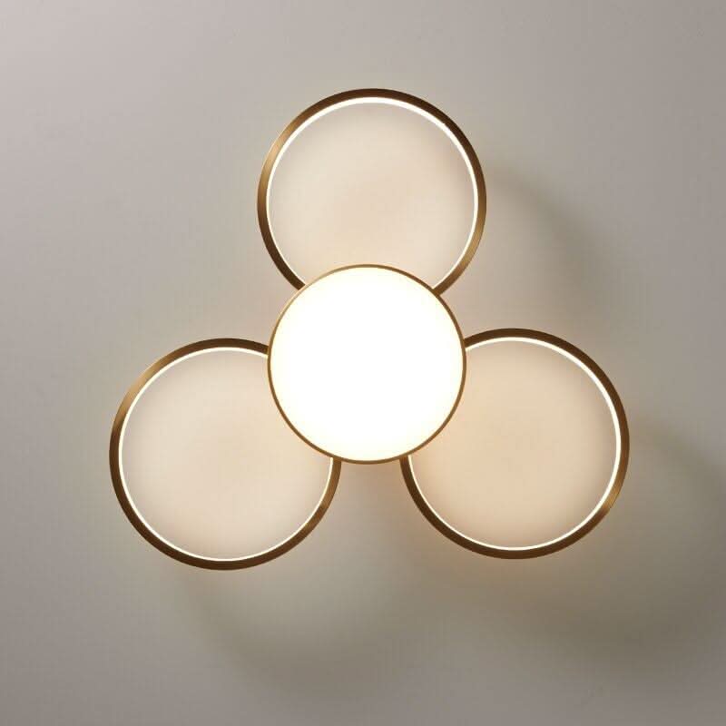 Plafonnier Cuivre | Celestia Lux - Designix Plafonnier 2 Lumières | 50 x 20cm