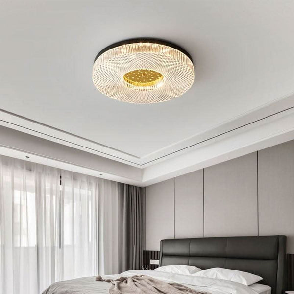 Round Copper Ceiling Light | Starry Night