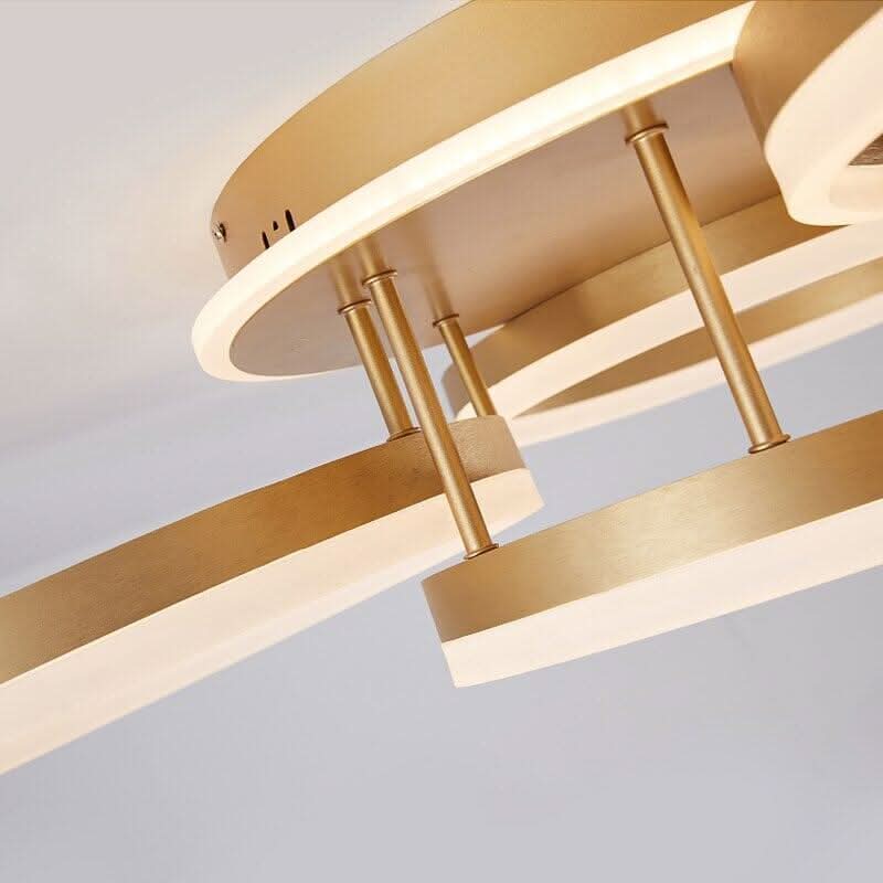 Plafonnier Doré Rond | Scintilla Sky - Designix Plafonnier 1 Anneau