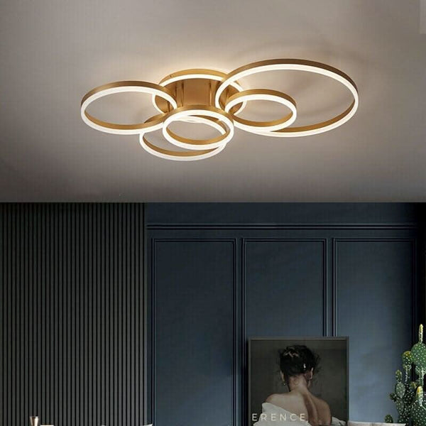 Round Gold Ceiling Light | Scintilla Sky