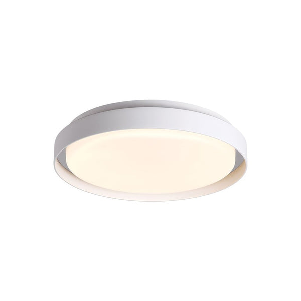 Plafonnier Exterieur ZAMBELIS D270 20W IP65 DESIGN Blanc Sable E326