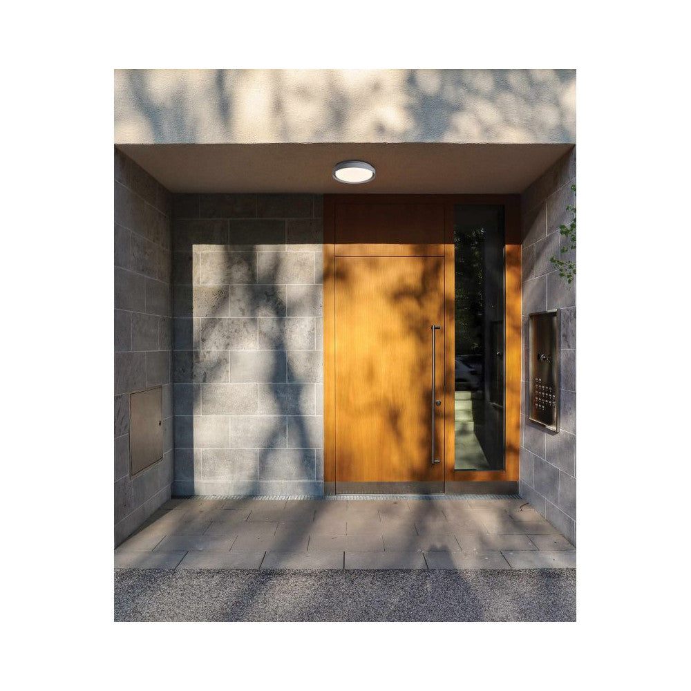 Plafonnier Exterieur ZAMBELIS D270 20W IP65 DESIGN Graphite E327