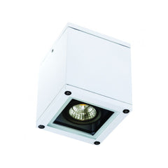 Plafonnier Exterieur ZAMBELIS GU10 IP65 DESIGN Blanc Sable Sans Source E270