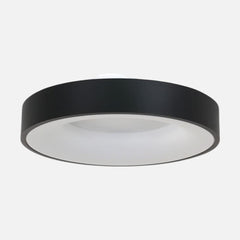 Black LED ceiling light, designer ring Ø 38 cm with dimmer for living room | Ringlede