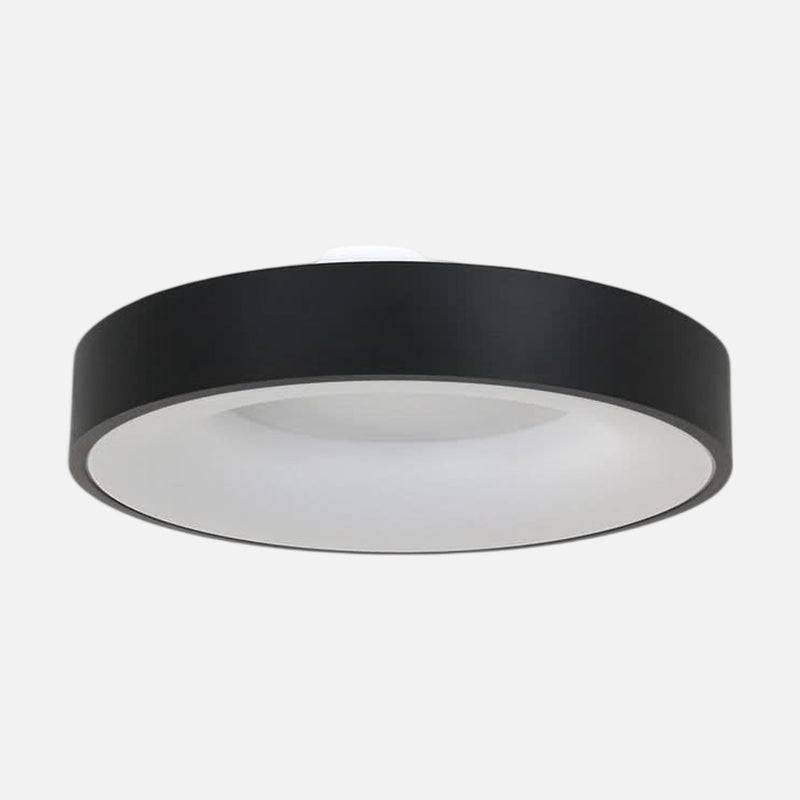 Black LED ceiling light, designer ring Ø 38 cm with dimmer for living room | Ringlede