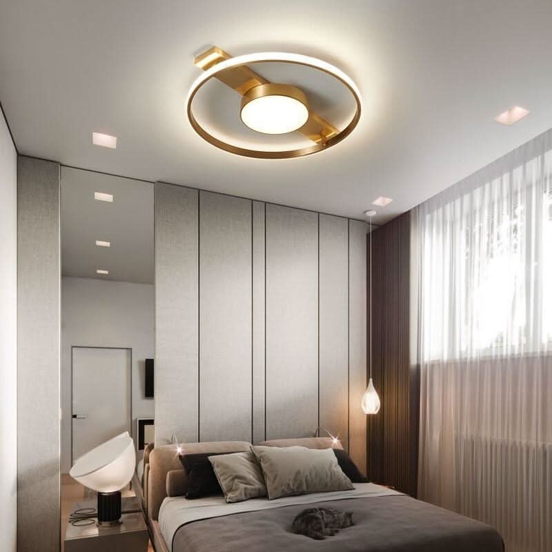 Plafonnier Rond | Halo Sculpt - Designix Plafonnier Avec lumière central | 35cm