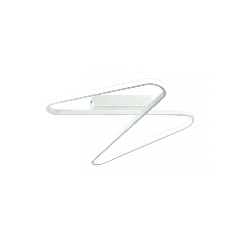 Plafonnier ZAMBELIS 45W DESIGN Blanc Sable 2065