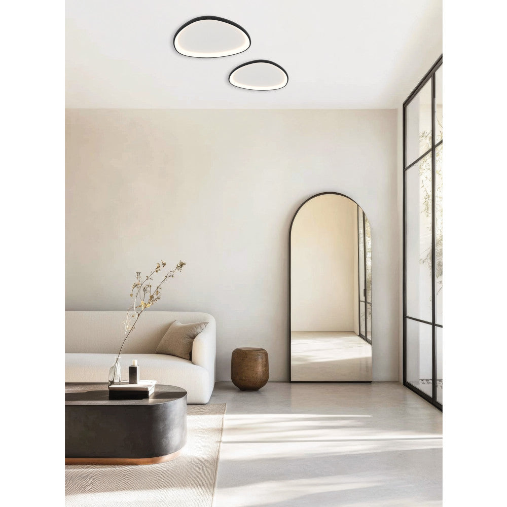 Plafonnier ZAMBELIS 39W Dimmable DESIGN Noir Mat 23090