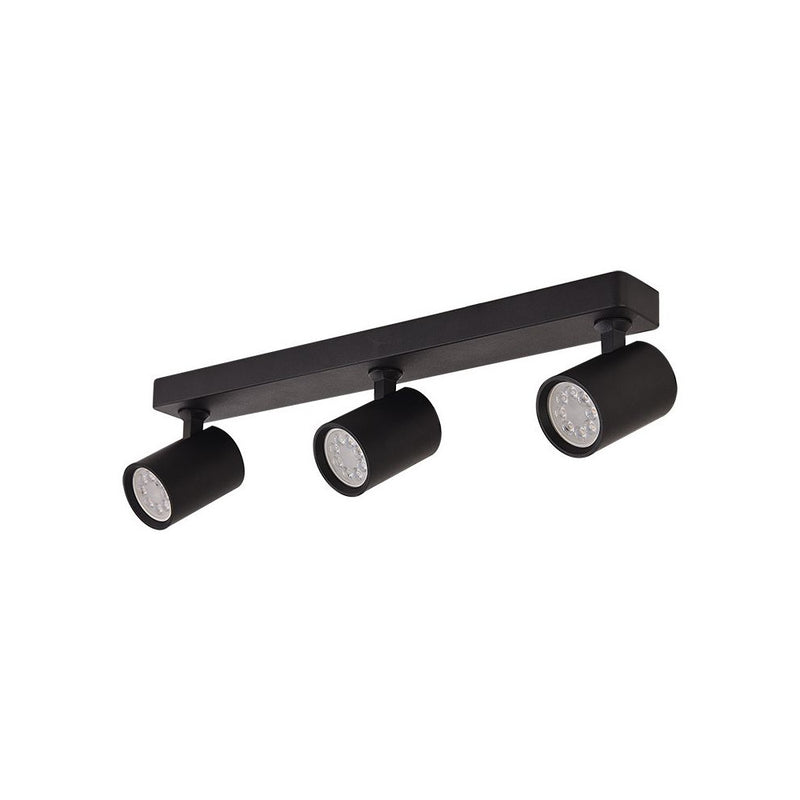 Plafonnier ZAMBELIS  3xGU10 DESIGN Noir Mat Sans Source S106