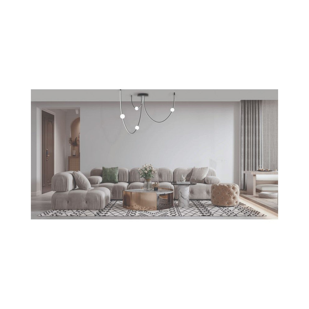 Plafonnier ZAMBELIS 42W Dimmable DESIGN Dore Mat 22248