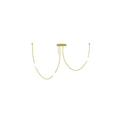 Plafonnier ZAMBELIS 42W Dimmable DESIGN Dore Mat 22248