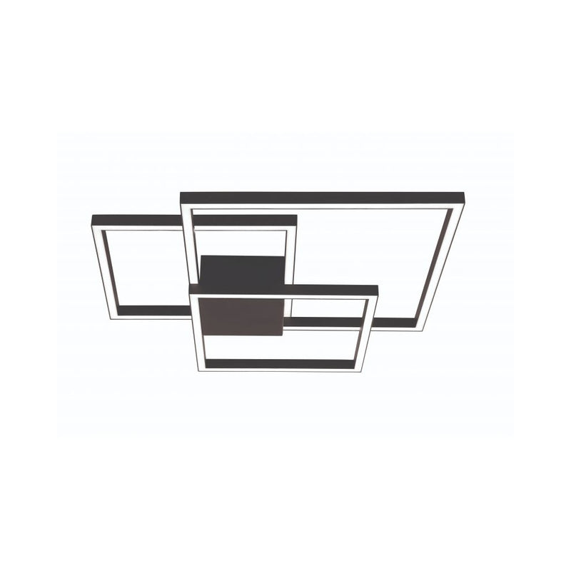 Plafonnier ZAMBELIS 48W Dimmable DESIGN Noir Sable 2023