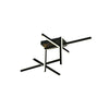 Plafonnier ZAMBELIS 50W Dimmable DESIGN Noir Sable 22027