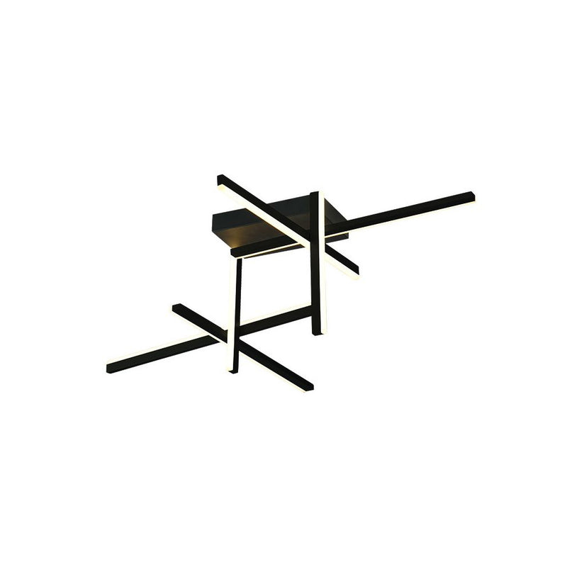Plafonnier ZAMBELIS 50W Dimmable DESIGN Noir Sable 22027