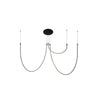 Plafonnier ZAMBELIS 46W Dimmable DESIGN Noir Mat 23051