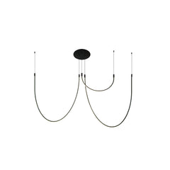 Plafonnier ZAMBELIS 46W Dimmable DESIGN Noir Mat 23051