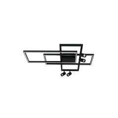 Plafonnier ZAMBELIS 52W DESIGN Noir Sable 22020