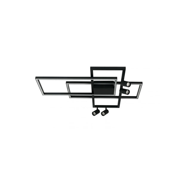 Plafonnier ZAMBELIS 52W DESIGN Noir Sable 22020