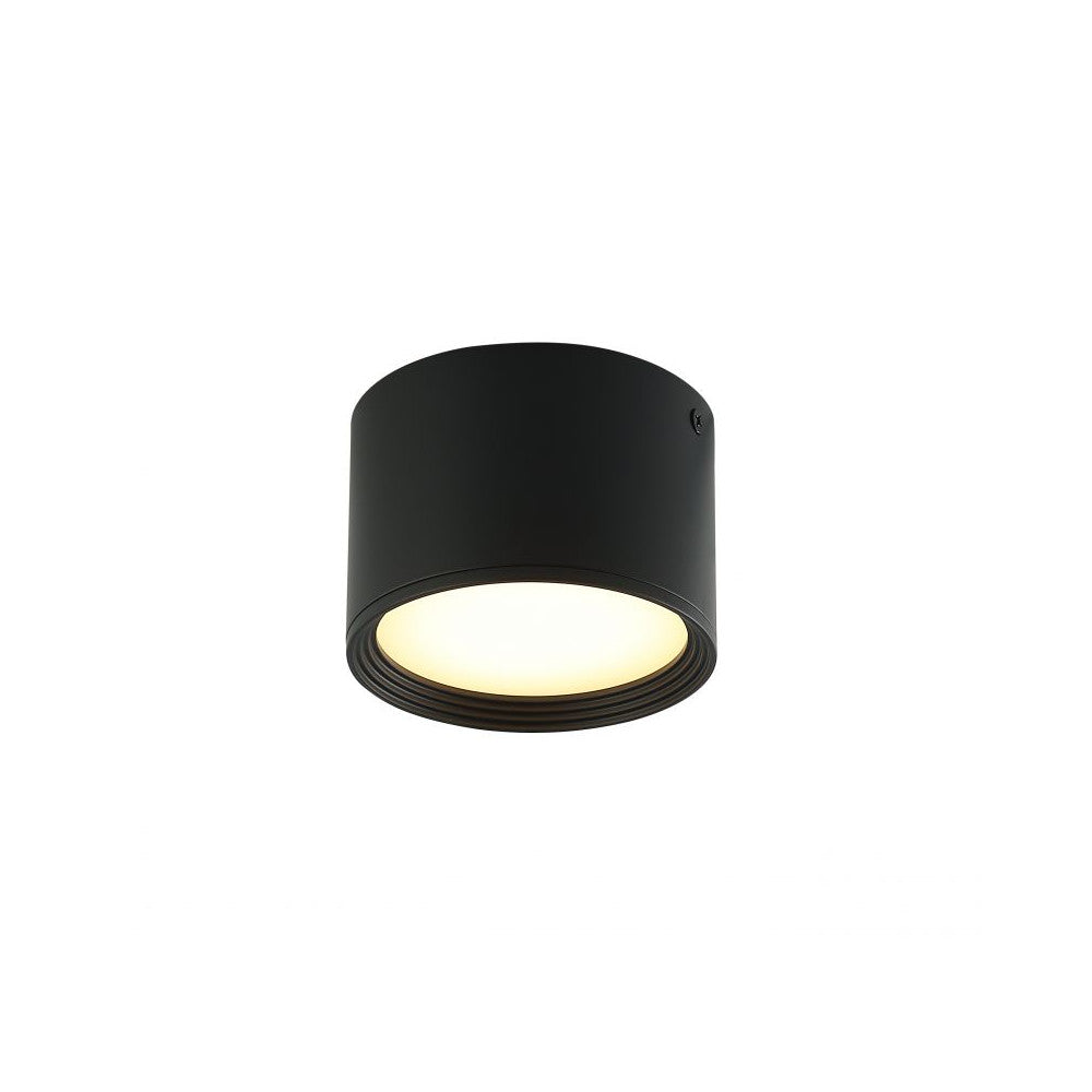 Plafonnier ZAMBELIS D110 8W DESIGN Noir Sable 22134