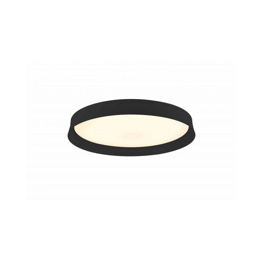 Plafonnier ZAMBELIS D380 20W Dimmable DESIGN Noir Mat 22128