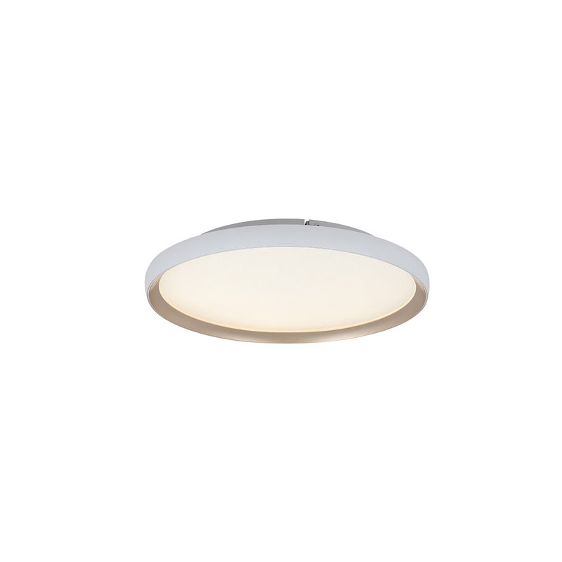 Plafonnier ZAMBELIS D400 20W CCT Dimmable DESIGN Blanc Mat et Or 25185