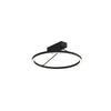 Plafonnier ZAMBELIS D400 26W Dimmable DESIGN Noir Sable 2561