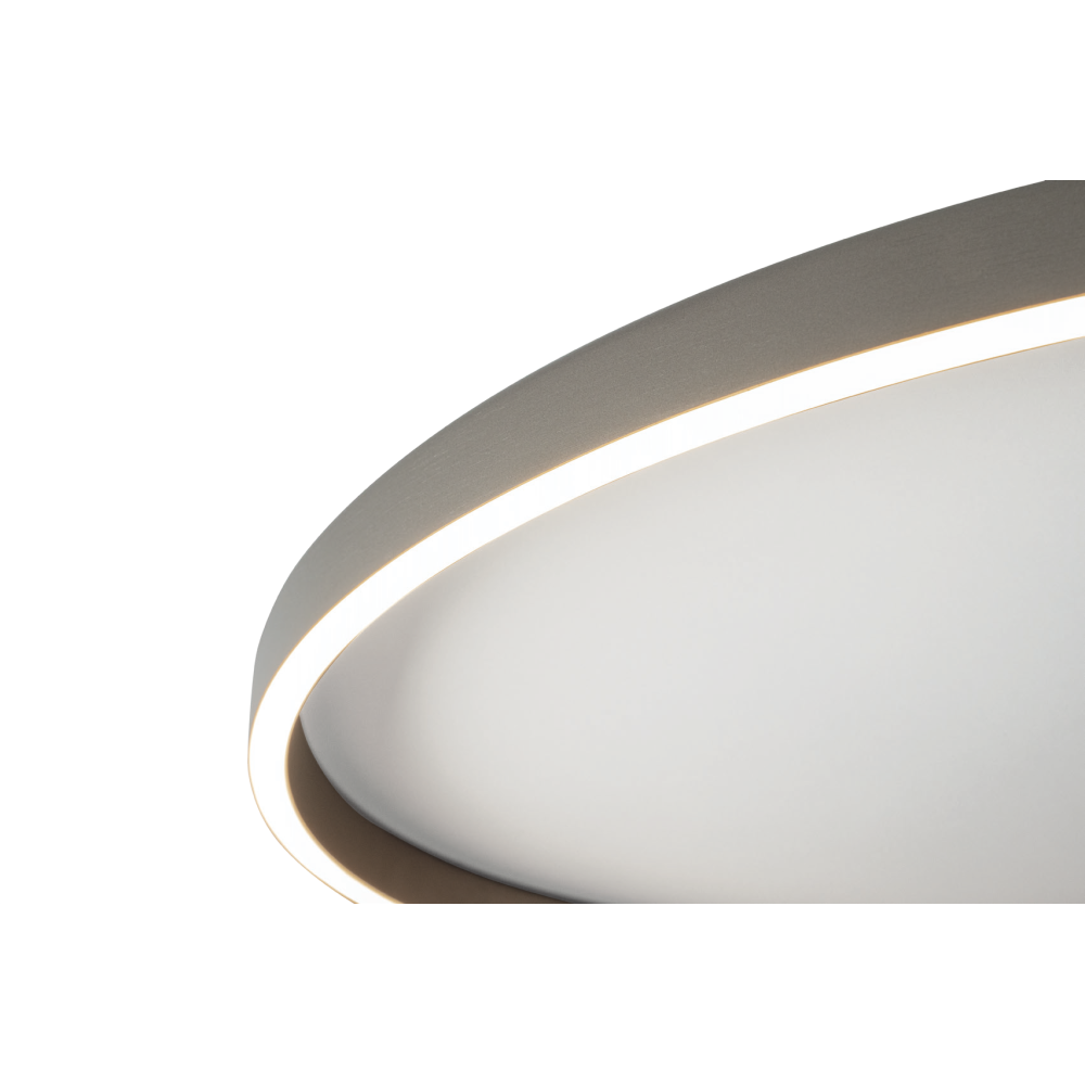 Plafonnier ZAMBELIS D590 41W CCT Dimmable DESIGN Argent Brosse 25165