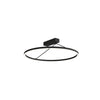 Plafonnier ZAMBELIS D590 42W Dimmable DESIGN Noir Sable 2562