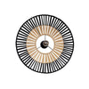 Plafonnier ZAMBELIS D600 E27 DESIGN Noir et Bambou Sans Source 19252