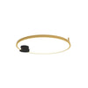 Plafonnier ZAMBELIS D640 24W Dimmable DESIGN Or Mat et Noir Mat 23096