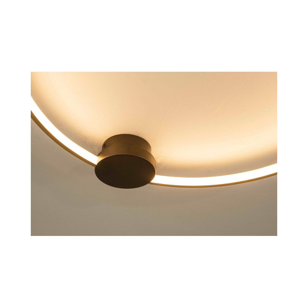 Plafonnier ZAMBELIS D640 24W Dimmable DESIGN Or Mat et Noir Mat 23096