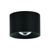 Plafonnier ZAMBELIS D80 12W IP54 DESIGN Noir Sable S131