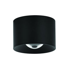 Plafonnier ZAMBELIS D80 12W IP54 DESIGN Noir Sable S131