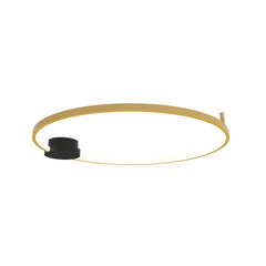Plafonnier ZAMBELIS D800 32W Dimmable DESIGN Dore et Noir Mat 23097
