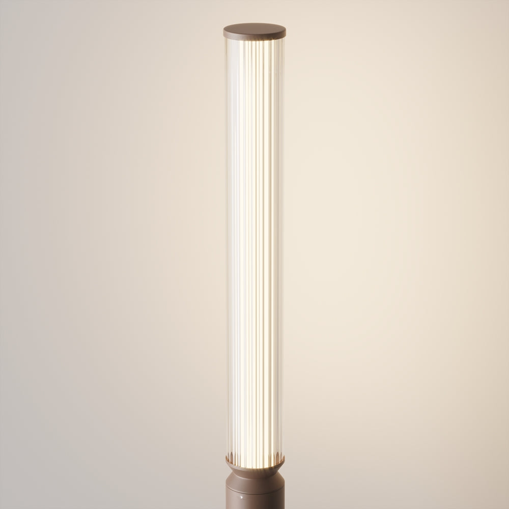 Brown outdoor light fixture