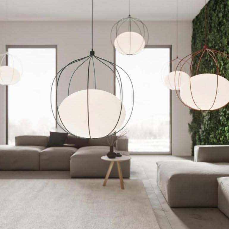 Blue bedroom pendant light | Azura