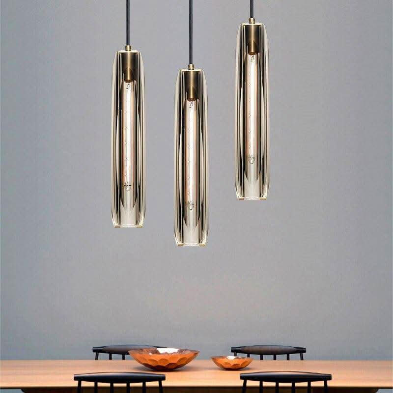 Modern tube kitchen pendant light | Lumea