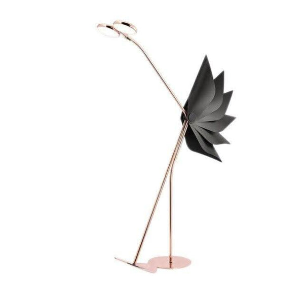 Gold tube floor lamp | Nessa