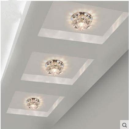 Plafonnier LED en cristal et mirroir | Designix - Luminaire - https://designix.fr